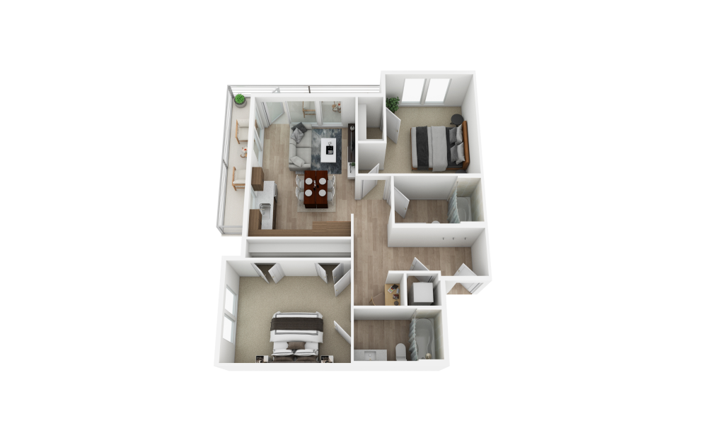 bx1 floor plan view, alternate layout